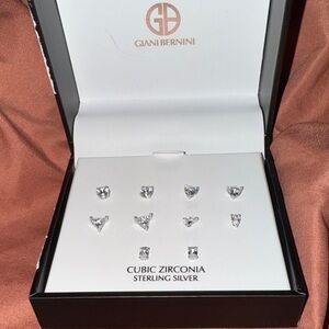 Giani Bernini Sterling Silver Cubic Zirconia Earring Set